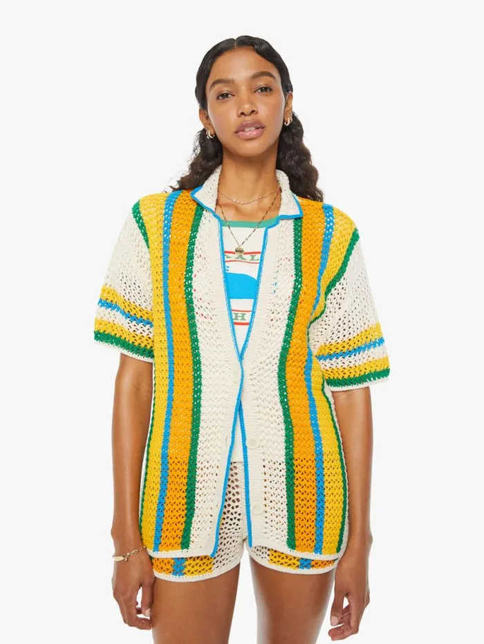 Women Shirts Mother Denim The Camp Champ Top Orange