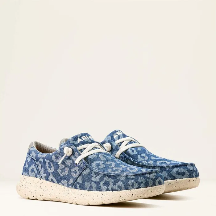 Women Shoes and Sneakers Ariat Hilo Shoe Denim Leopard Women Shoes and Sneakers Ariat Hilo Shoe Denim Leopard