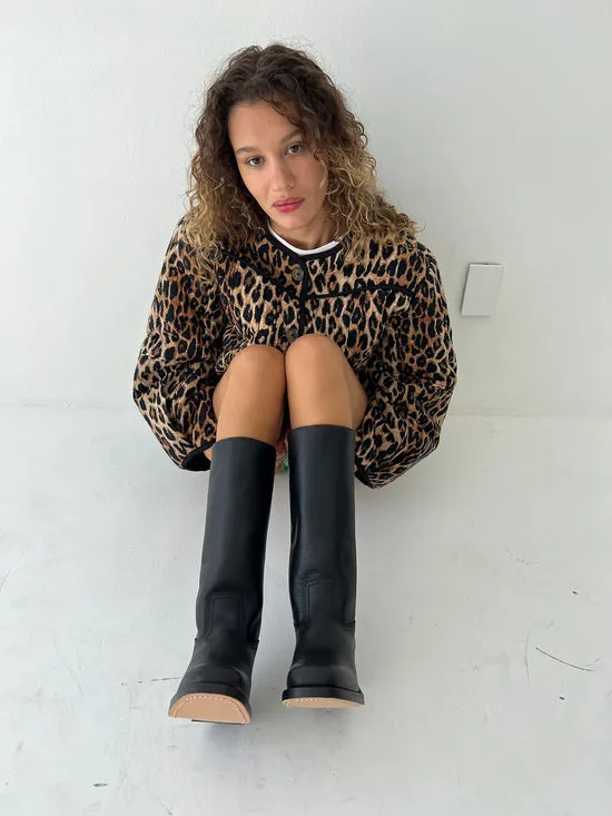 Women Shoes Lisa Says Gah Campus Knee High Boot Black
