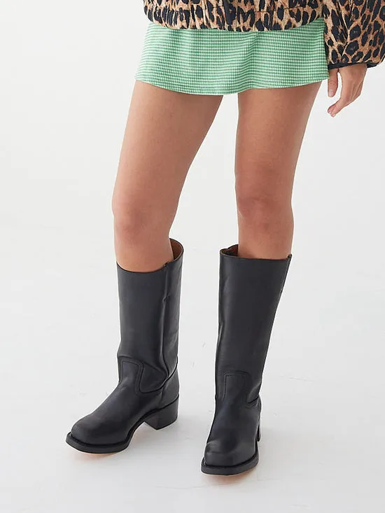 Women Shoes Lisa Says Gah Campus Knee High Boot Black