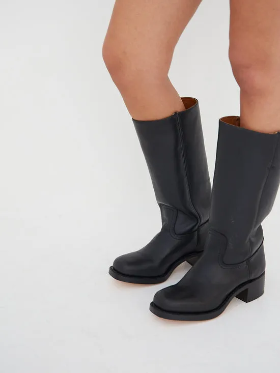 Women Shoes Lisa Says Gah Campus Knee High Boot Black