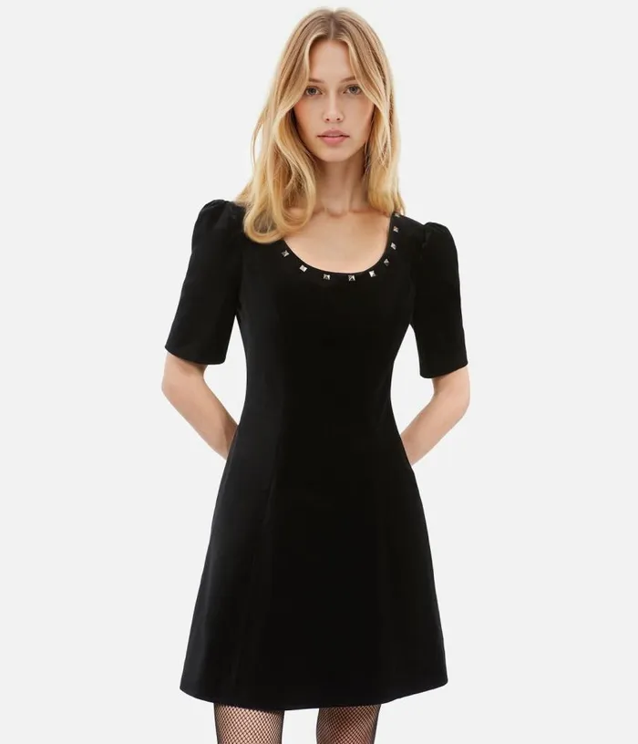 Women Short Black Velvet Dress THE KOOPLES Dresses and Jumpsuits