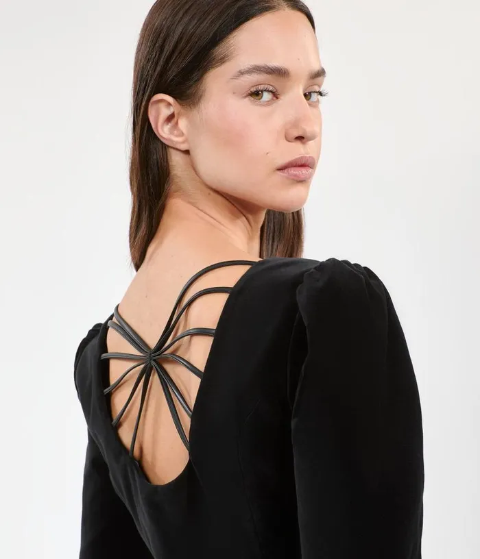 Women Short Black Velvet Dress THE KOOPLES Dresses and Jumpsuits