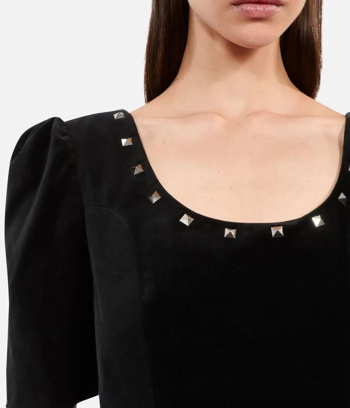Women Short Black Velvet Dress THE KOOPLES Dresses and Jumpsuits