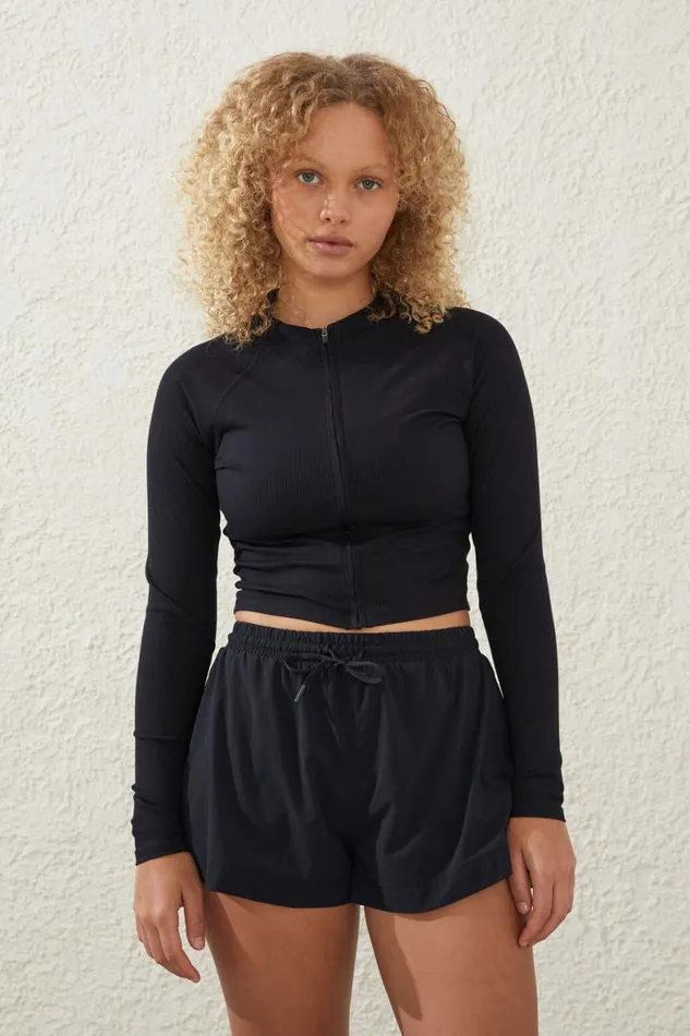 Women Shorts and Skirts Cotton On Woven Flippy Short Black