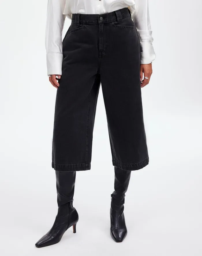 Women Shorts Madewell Denim Culottes In Jonston Wash Johnston Wash