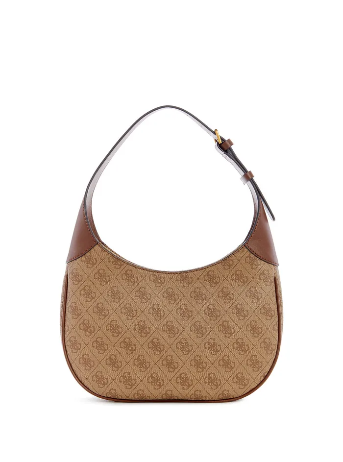 Women Shoulder Bag GUESS Brown Logo Izzy Hobo Bag Women Shoulder Bag GUESS Brown Logo Izzy Hobo Bag