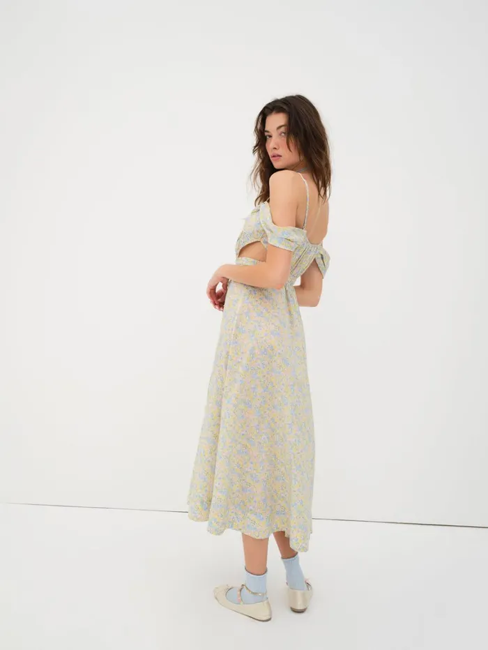 Women Sibylla Midi Dress Green For Love and Lemons Dresses Women Sibylla Midi Dress Green For Love and Lemons Dresses