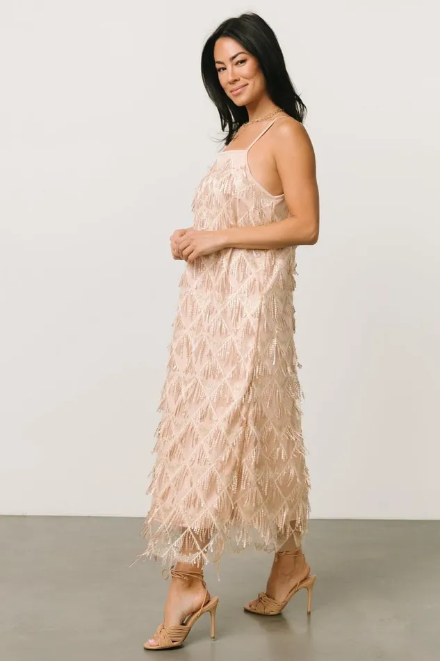 Women Sidney Sequin Dress Gold Baltic Born Embellished and Sequined