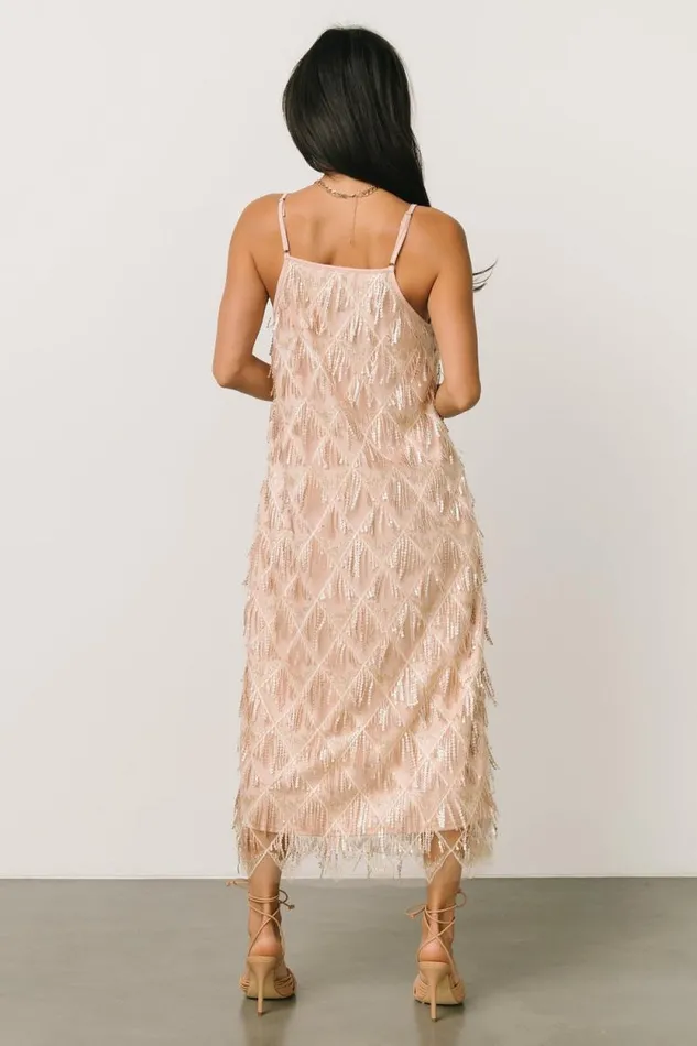 Women Sidney Sequin Dress Gold Baltic Born Embellished and Sequined