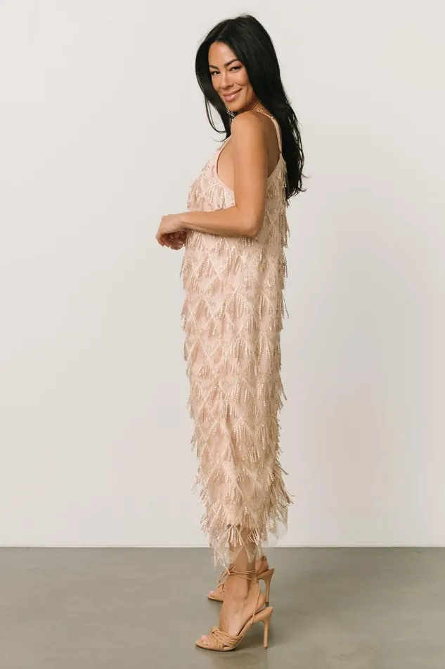 Women Sidney Sequin Dress Gold Baltic Born Embellished and Sequined