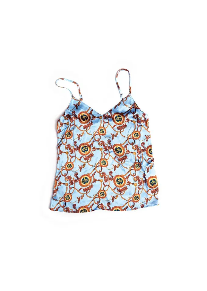 Women Silk Camisole Sky Blue Holland Cooper Sleepwear