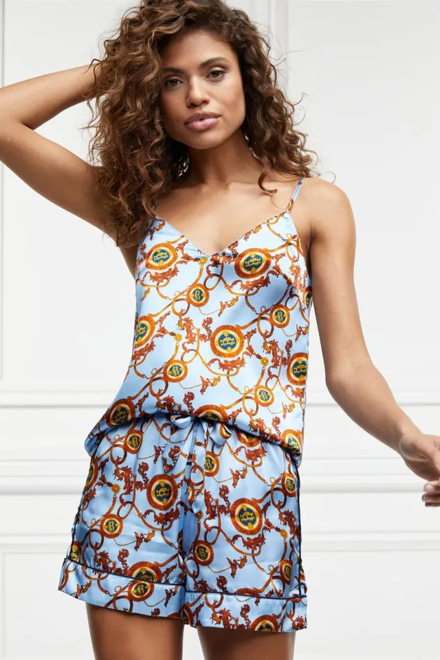 Women Silk Camisole Sky Blue Holland Cooper Sleepwear