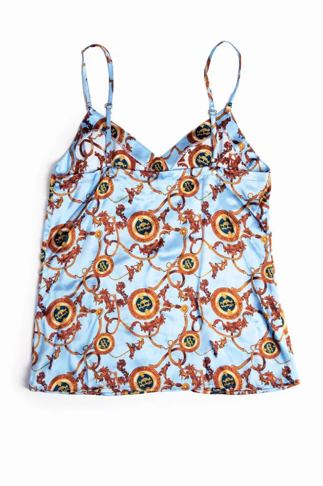 Women Silk Camisole Sky Blue Holland Cooper Sleepwear
