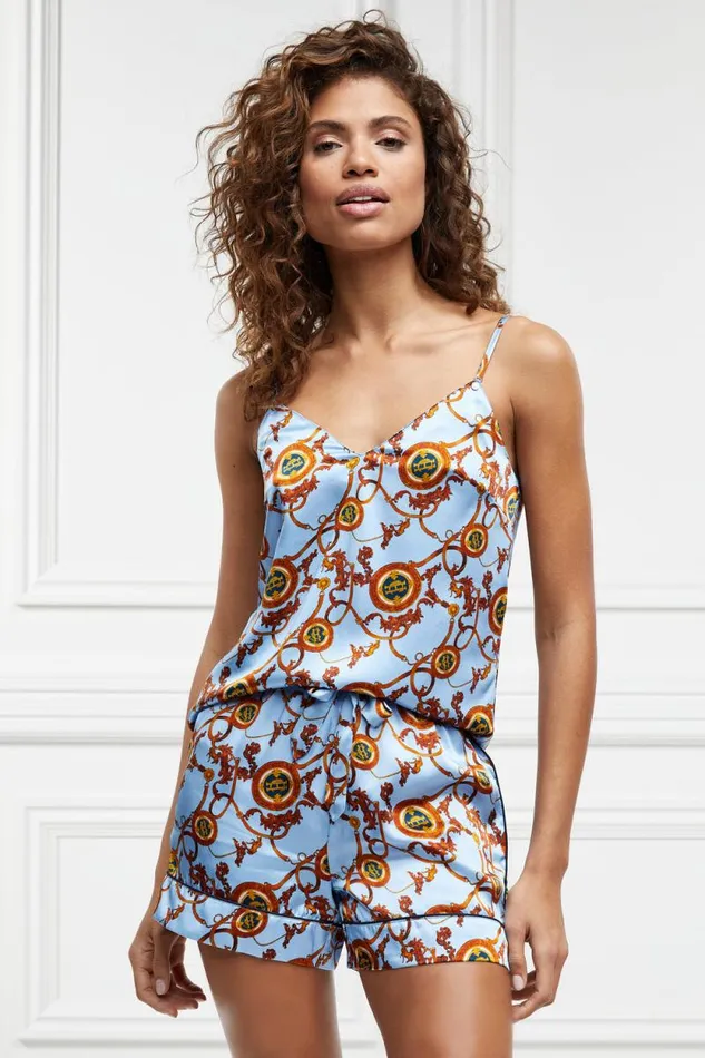 Women Silk Camisole Sky Blue Holland Cooper Sleepwear