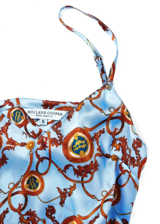 Women Silk Camisole Sky Blue Holland Cooper Sleepwear