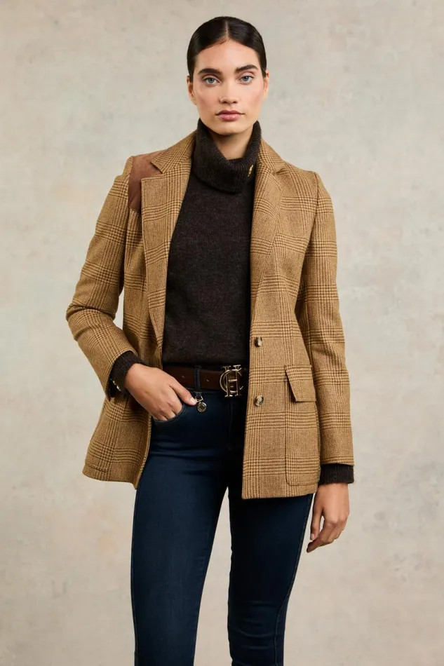 Women Single Breasted Field Blazer Tawny Holland Cooper Tailoring