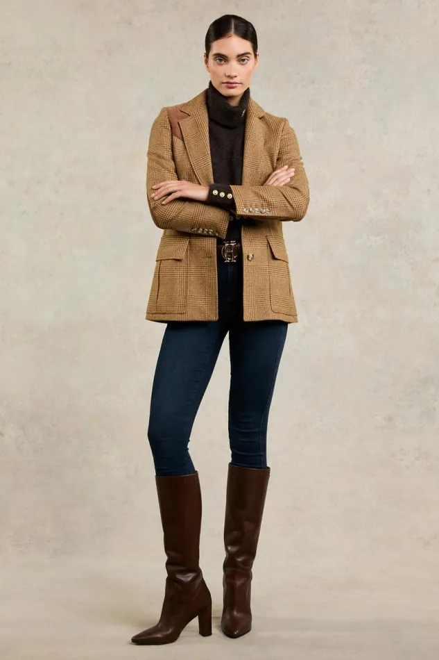 Women Single Breasted Field Blazer Tawny Holland Cooper Tailoring