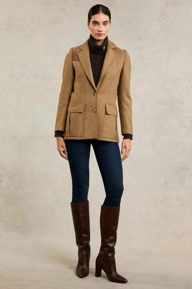 Women Single Breasted Field Blazer Tawny Holland Cooper Tailoring