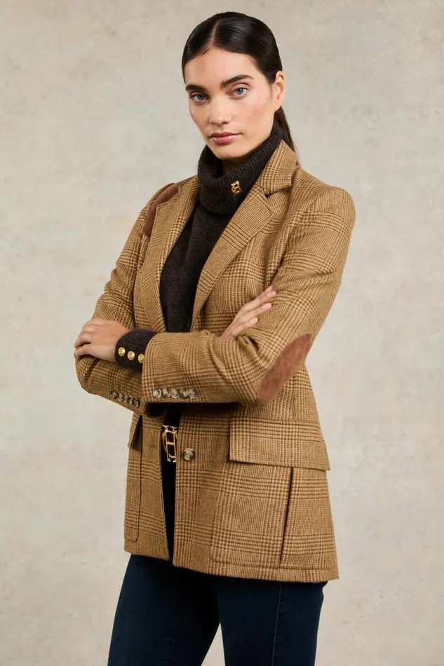 Women Single Breasted Field Blazer Tawny Holland Cooper Tailoring