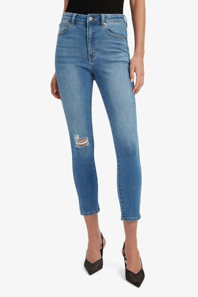 Women Skinny Jean Bardot Khloe Hi Crop Jeans In Dark Denim Dark Denim Women Skinny Jean Bardot Khloe Hi Crop Jeans In Dark Denim Dark Denim