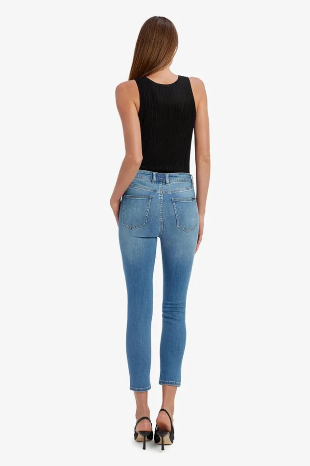 Women Skinny Jean Bardot Khloe Hi Crop Jeans In Dark Denim Dark Denim Women Skinny Jean Bardot Khloe Hi Crop Jeans In Dark Denim Dark Denim