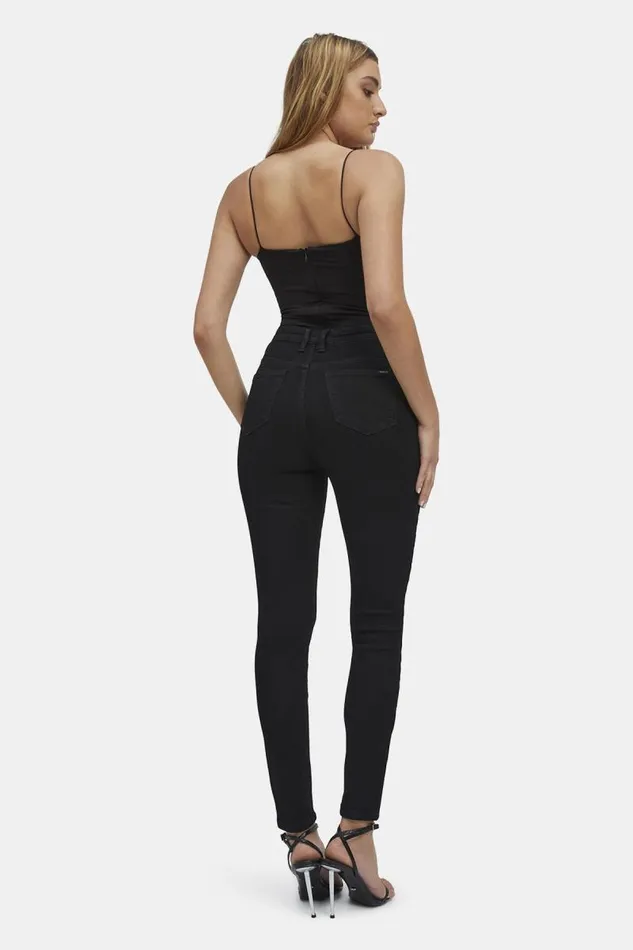 Women Skinny Jean Bardot Khloe Hi Jeans In Black Black Women Skinny Jean Bardot Khloe Hi Jeans In Black Black