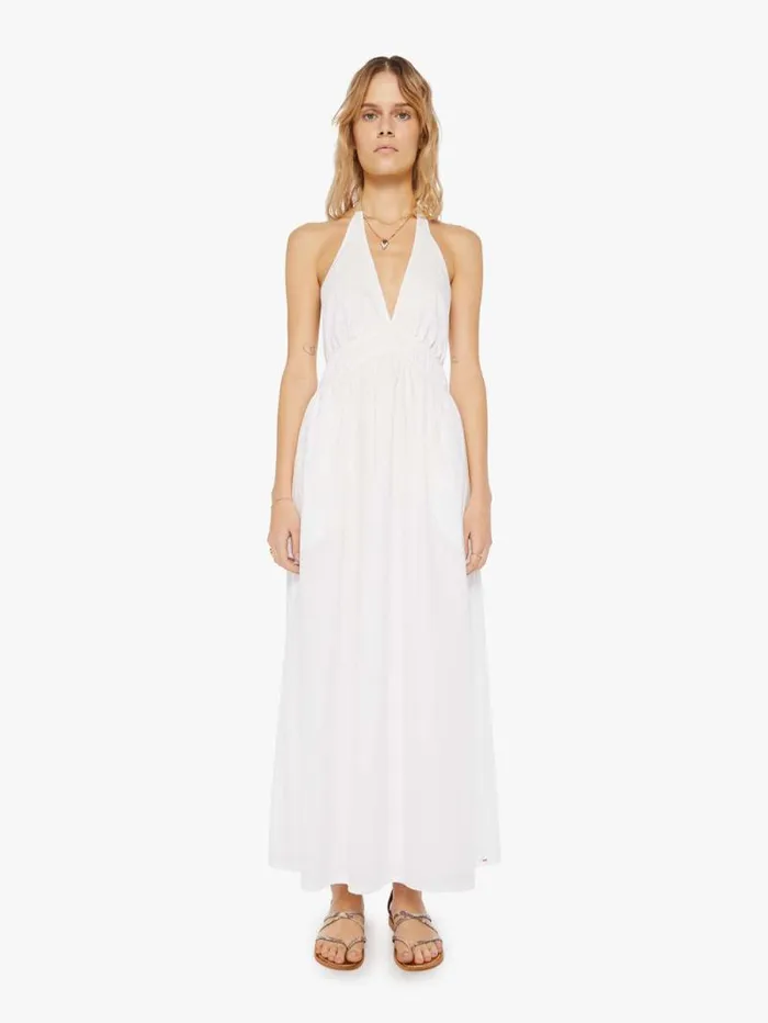 Women Skirts and Dresses Mother Denim Mollie Dress White