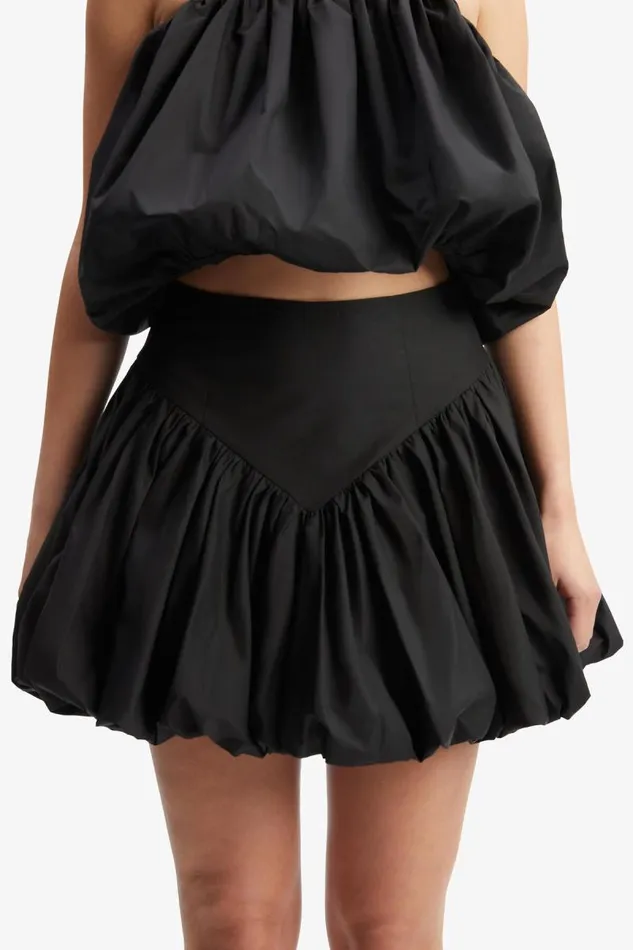 Women Skirts Bardot Lissett Poplin Mini Skirt In Black Black