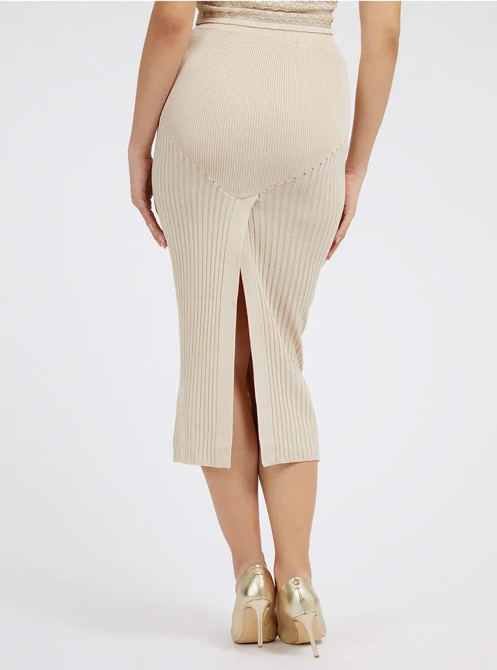 Women Skirts GUESS Pearl Julie Knit Midi Skirt Women Skirts GUESS Pearl Julie Knit Midi Skirt
