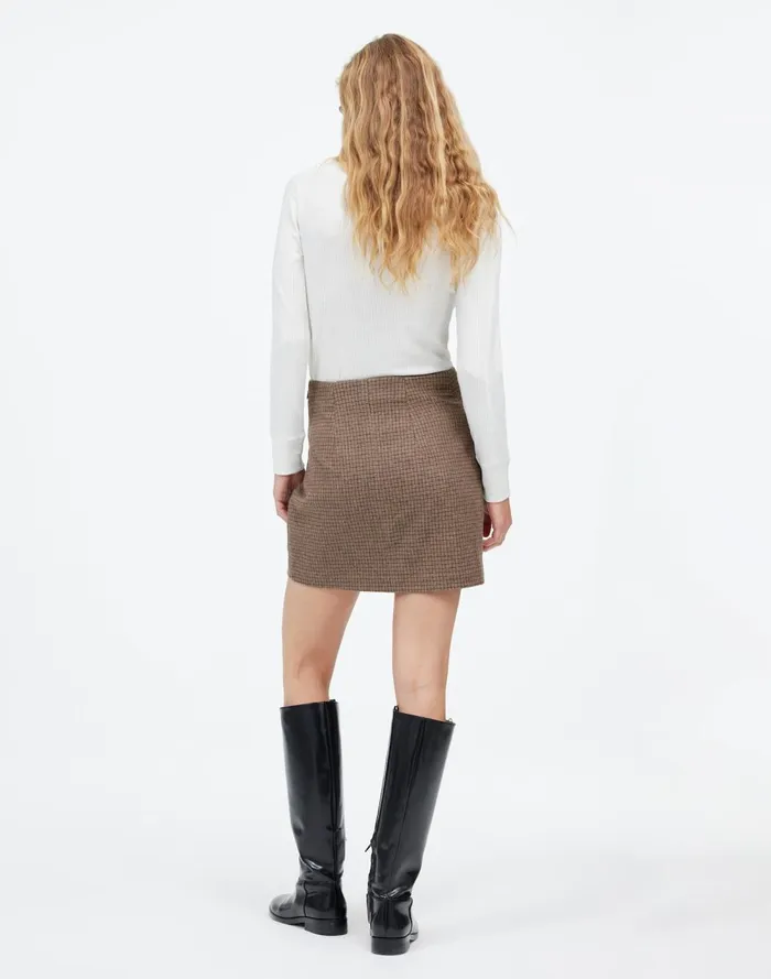 Women Skirts Madewell WoolBlend Mini Skirt In Check Parton Check