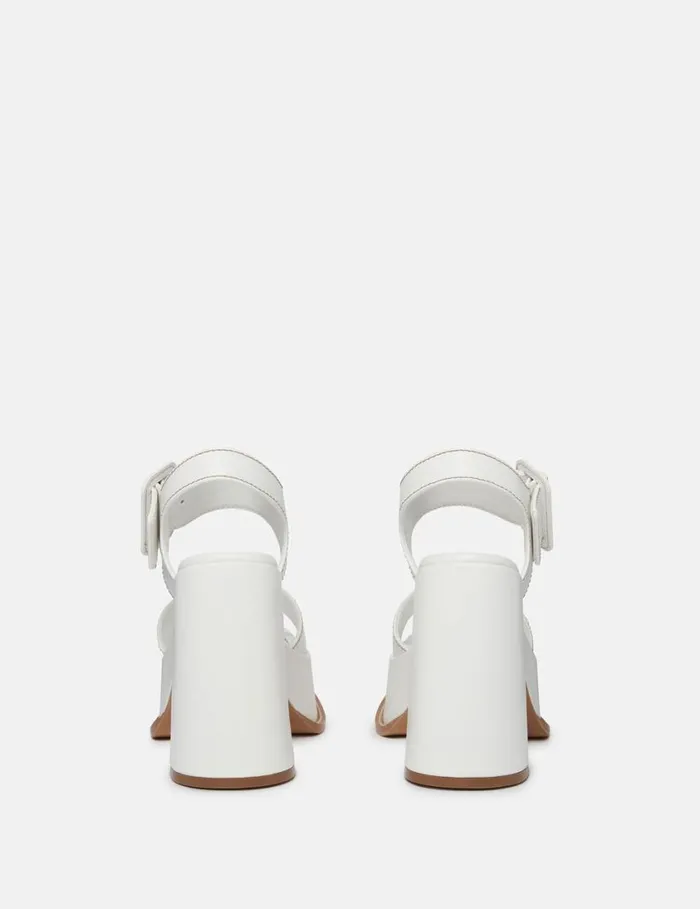 Women Skyla Buckled Platform Sandals Midnight Black Stella McCartney Heels Women Skyla Buckled Platform Sandals Midnight Black Stella McCartney Heels