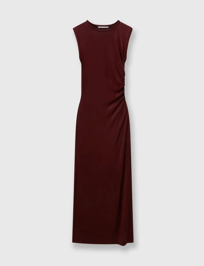 Women Sleeveless Maxi Dress Dark Cherry Stella McCartney Dresses