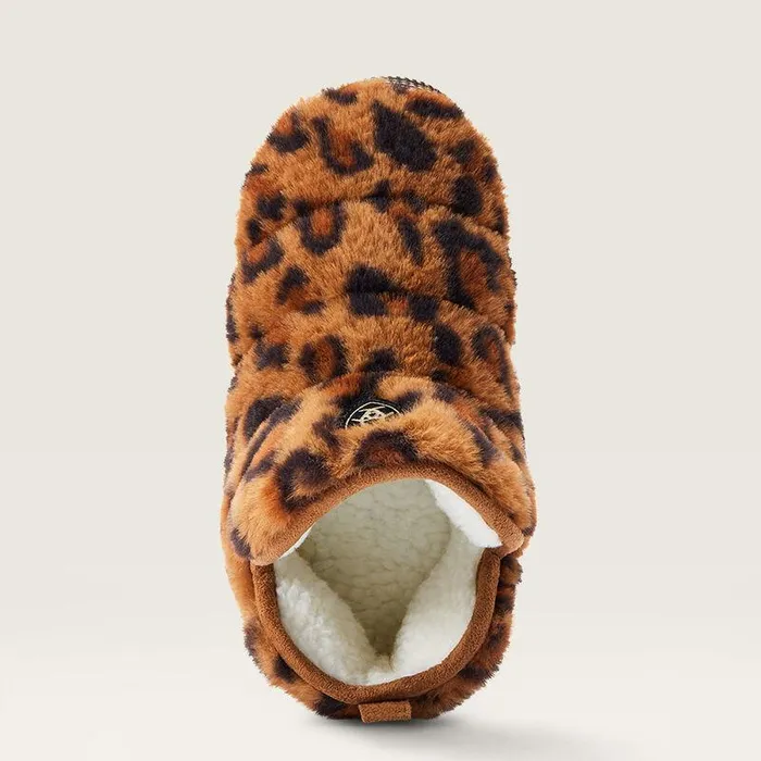 Women Slippers Ariat Bootie Slipper Fuzzy Leopard Print Women Slippers Ariat Bootie Slipper Fuzzy Leopard Print