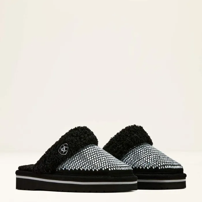 Women Slippers Ariat Jackie Square Toe Stack Slipper Black Women Slippers Ariat Jackie Square Toe Stack Slipper Black