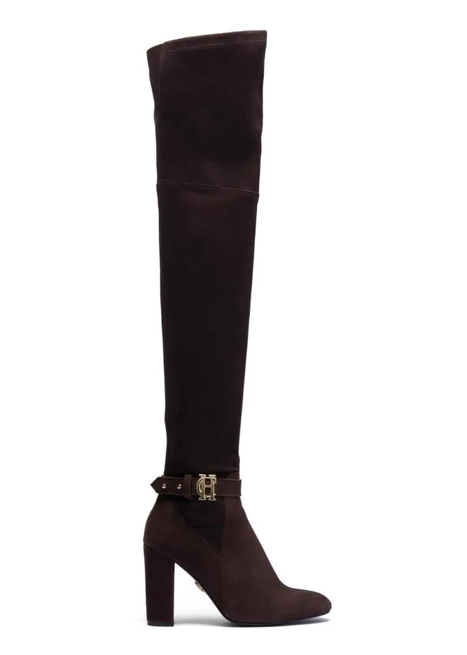 Women Sloane Over The Knee Boot Chocolate Holland Cooper Boots