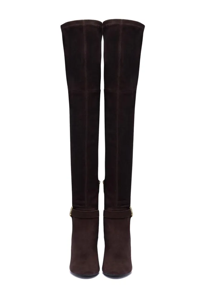 Women Sloane Over The Knee Boot Chocolate Holland Cooper Boots Women Sloane Over The Knee Boot Chocolate Holland Cooper Boots