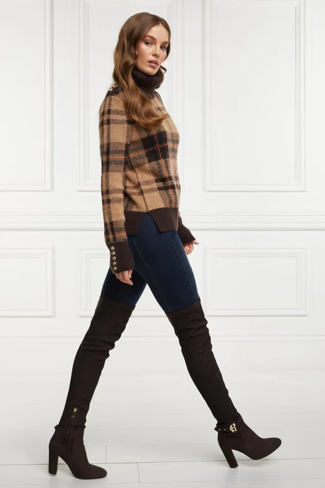 Women Sloane Over The Knee Boot Chocolate Holland Cooper Boots Women Sloane Over The Knee Boot Chocolate Holland Cooper Boots