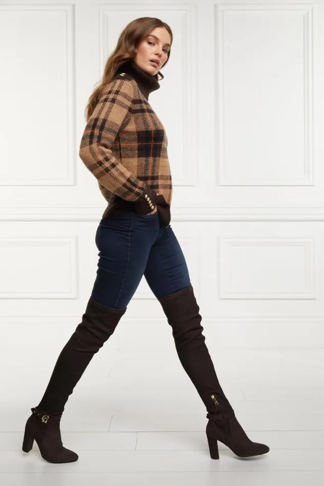 Women Sloane Over The Knee Boot Chocolate Holland Cooper Boots Women Sloane Over The Knee Boot Chocolate Holland Cooper Boots