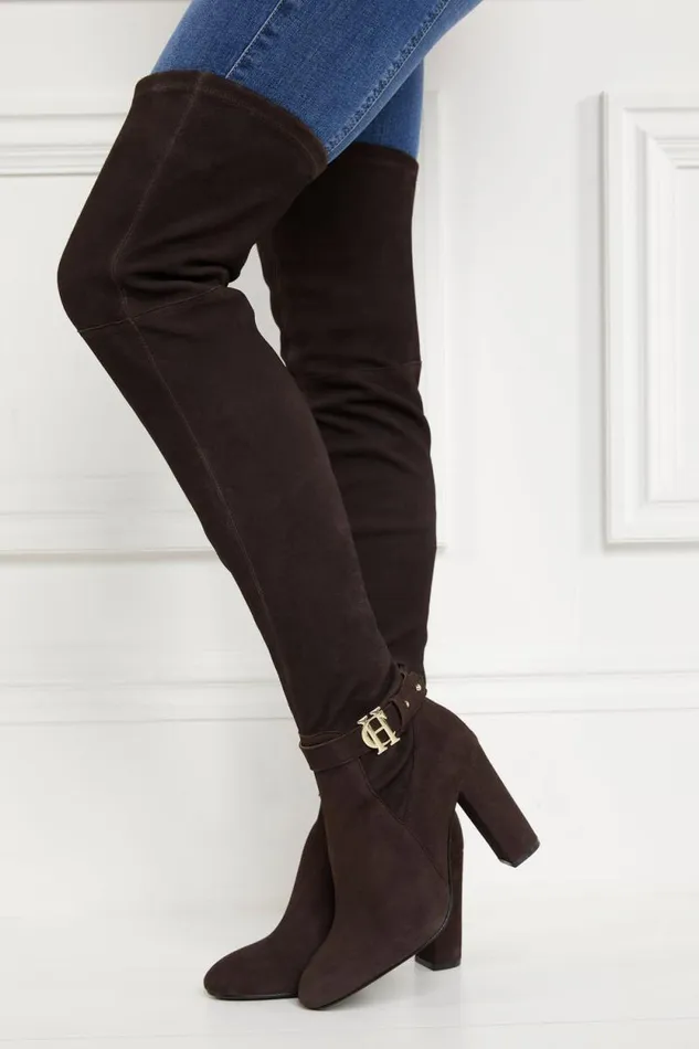Women Sloane Over The Knee Boot Chocolate Holland Cooper Boots Women Sloane Over The Knee Boot Chocolate Holland Cooper Boots