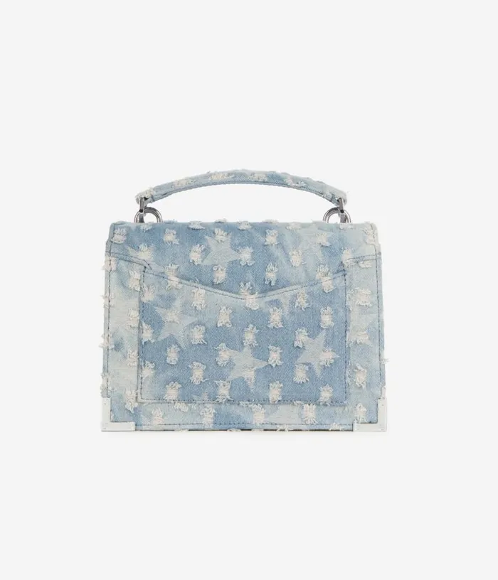 Women Small Emily Blue Denim Bag With Stars THE KOOPLES Bags