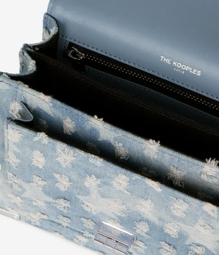 Women Small Emily Blue Denim Bag With Stars THE KOOPLES Bags