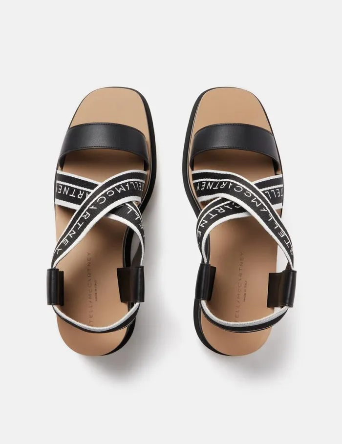 Women SneakElyse Striped Platform Sandals Blackwhite Stella McCartney Sandals Women SneakElyse Striped Platform Sandals Blackwhite Stella McCartney Sandals