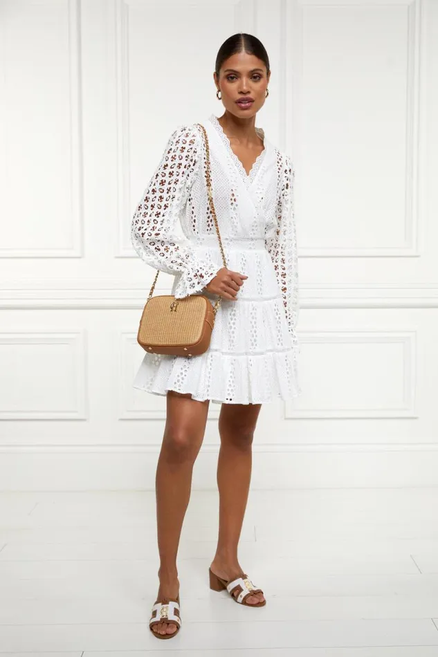 Women Soho Camera Bag Tan Raffia Holland Cooper Bags