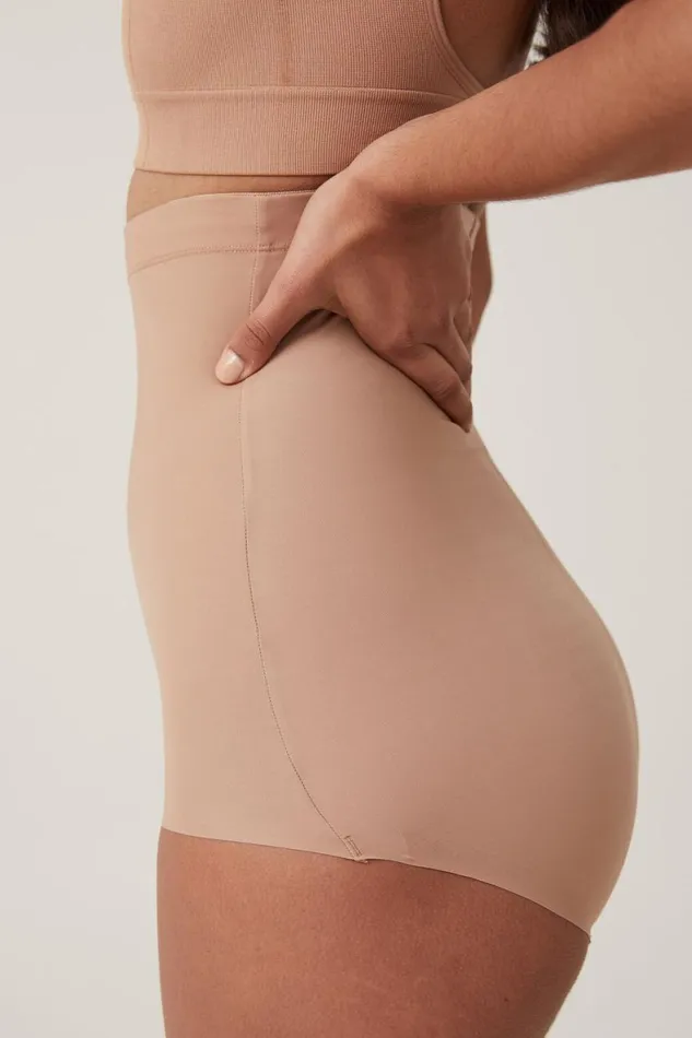 Women Solutions Cotton On Shapewear High Waist Bikini Brief Maple Sugar