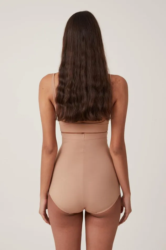 Women Solutions Cotton On Shapewear High Waist Bikini Brief Maple Sugar