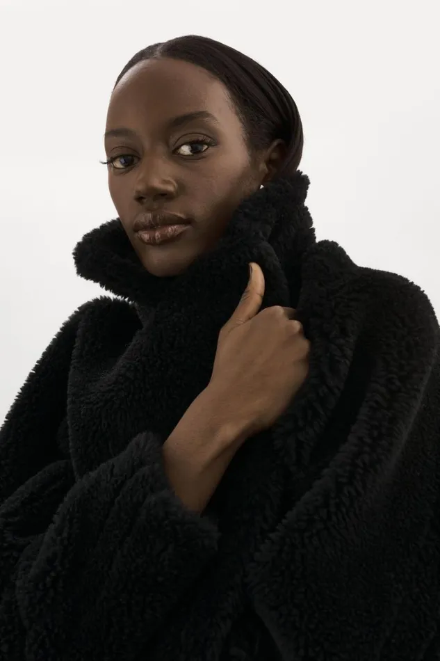 Women SOPHIE Sherpa Jacket Black LAMARQUE Sherpa Women SOPHIE Sherpa Jacket Black LAMARQUE Sherpa