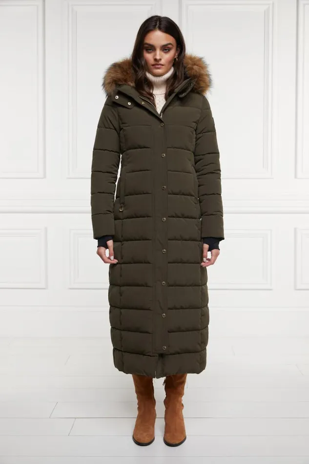 Women Stoneleigh Longline Coat Khaki Holland Cooper Coats