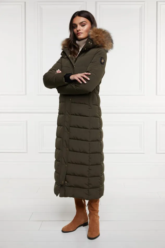 Women Stoneleigh Longline Coat Khaki Holland Cooper Coats