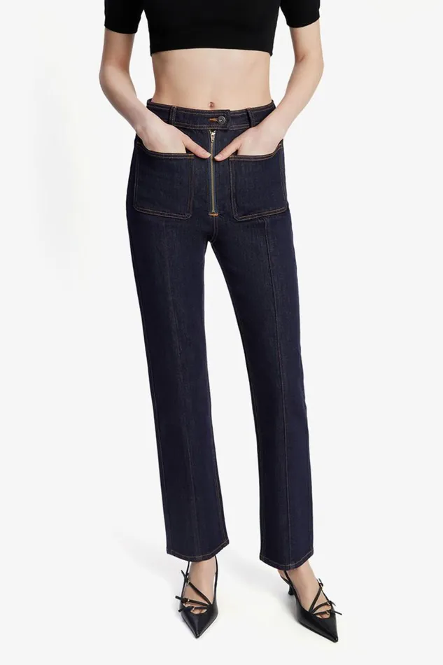 Women Straight Jean Bardot Cobain Straight Leg Jean In Dark Dark